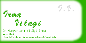 irma vilagi business card